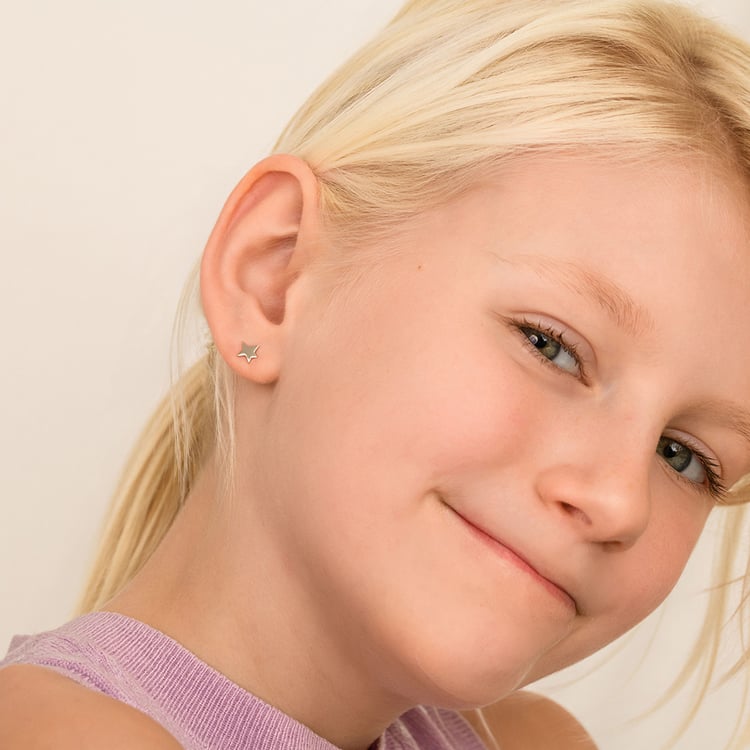 Silberne Ohrstecker in Sternform Der Kleine Prinz 164326