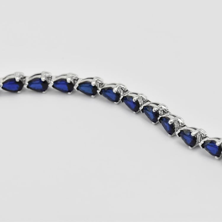 Armband in Silber mit Saphiren 30828