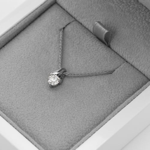 Platinanhänger mit Diamanten Ivory