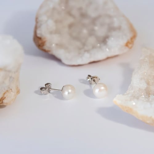 Silbernes Schmuckset mit Perlen Payton
