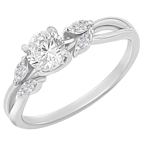 Verlobungsring mit Buchstaben und Lab Grown Diamanten Halym