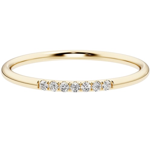 Ring mit einer Reihe Diamanten Persis
