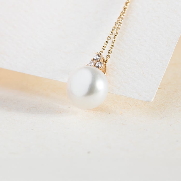 Romantische Perlenkollektion mit Zirkonia Bianco 147434