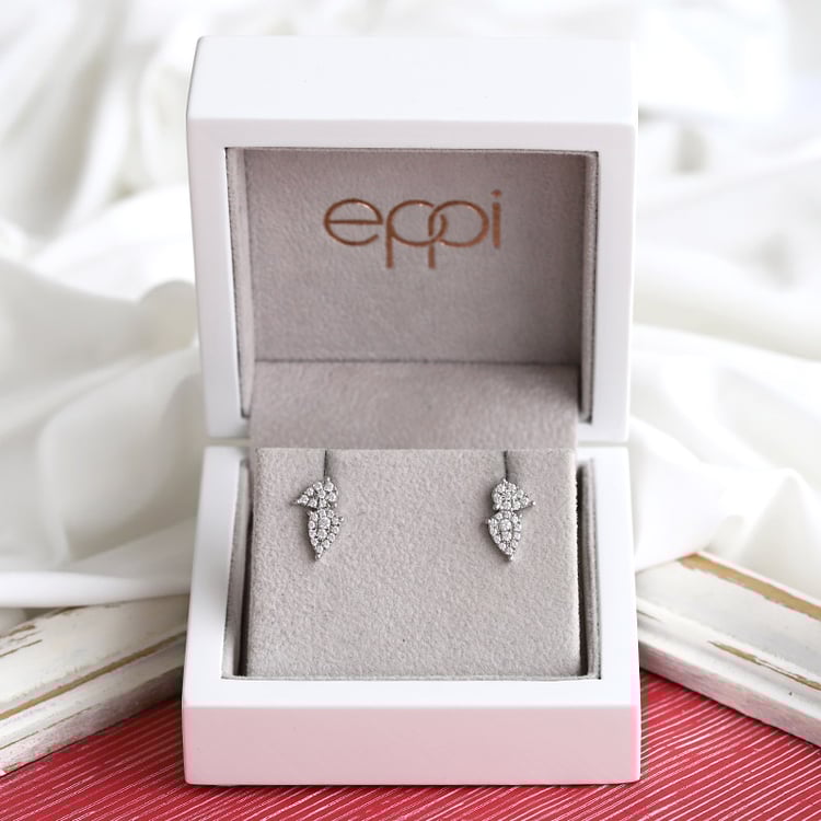 Atypische Ohrringe voller Diamanten Meryem 85853