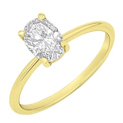 Verlobungsring mit Buchstabenund Lab Grown Diamanten Frost