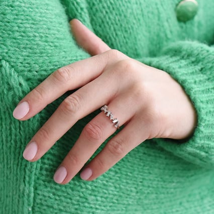 Ring mit Baguette-Diamanten Egino