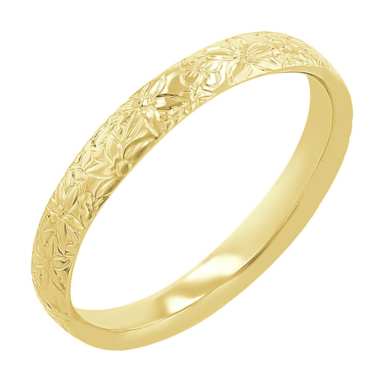 Eheringe mit Blumengravur Willis 117256