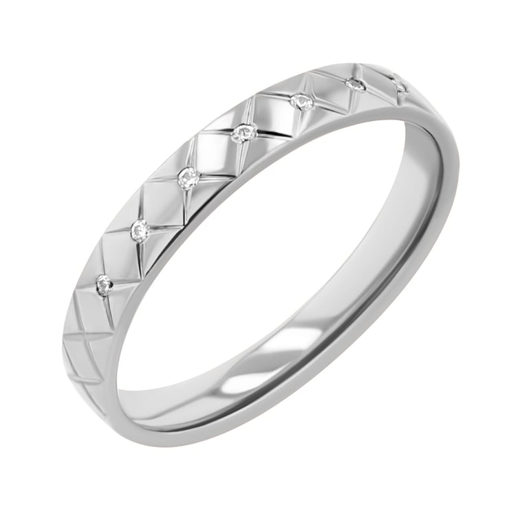 Atypische goldene Trauringe mit Diamanten Myron 117359