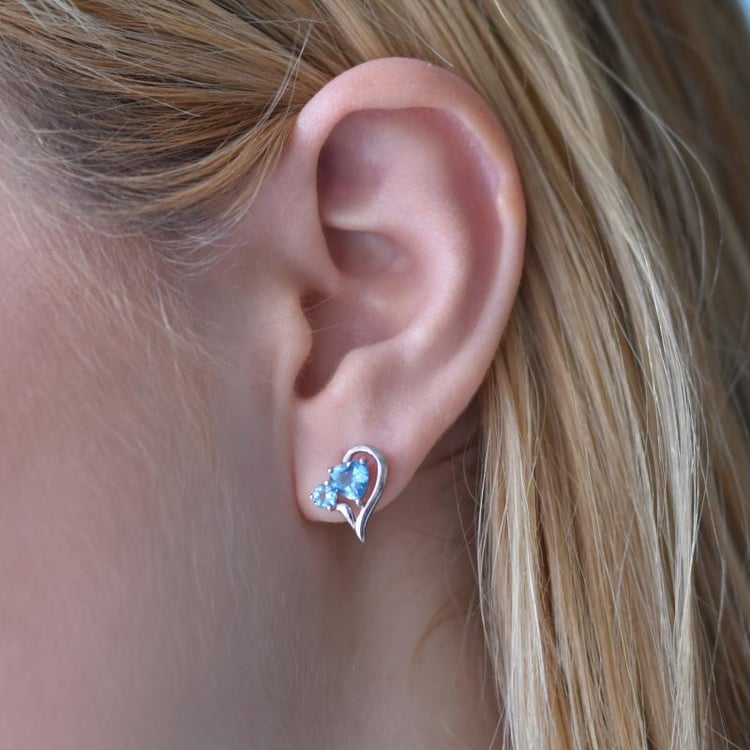 Silbernes Schmuckset mit Topasen Arivali 15020