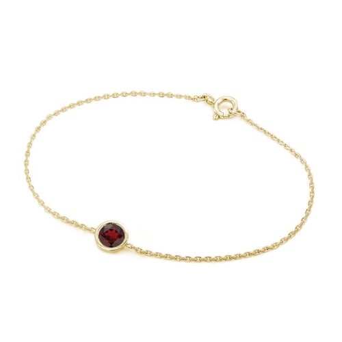 Goldenes Armband mit Granat Arleth