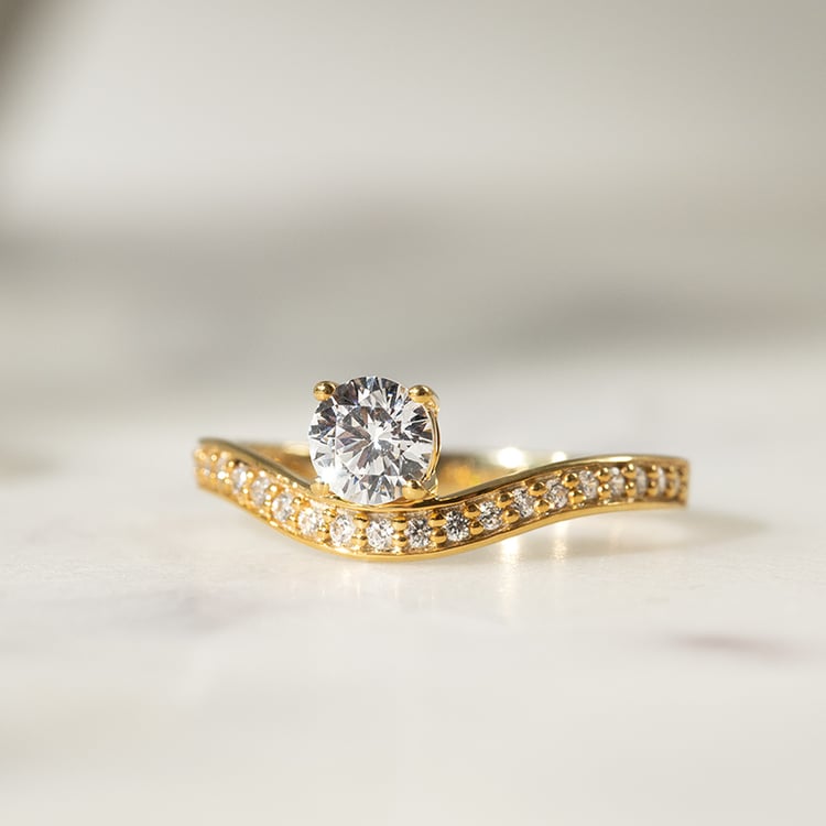 Unkonventioneller Verlobungsring mit Lab Grown Diamanten Sami 137520