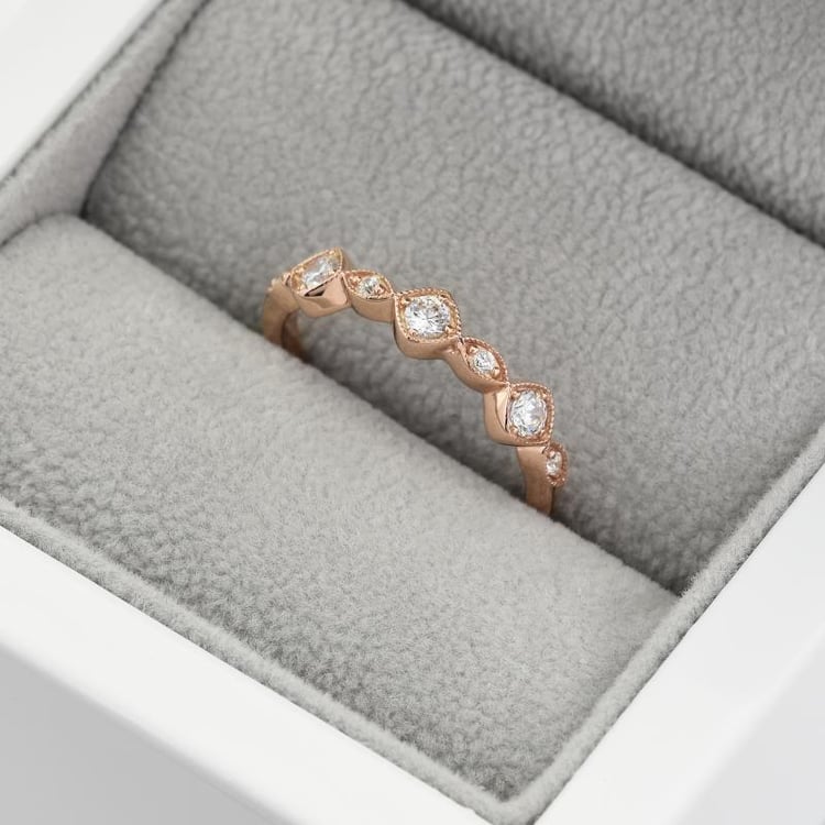 Halb-Eternity Ring aus Silber mit Zirkonia Anise 47978