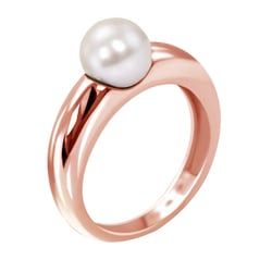 Perlenring mit 8mm großer Perle Racel
