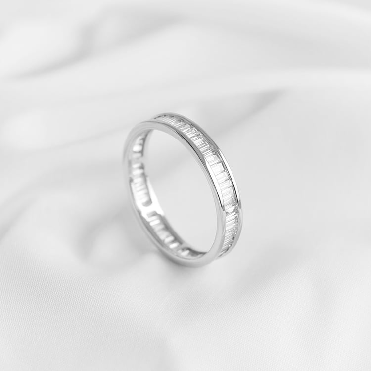 Eternity-Ring mit Lab Grown Baguette-Diamanten und Ring im Komfort-Stil Pascal 96731