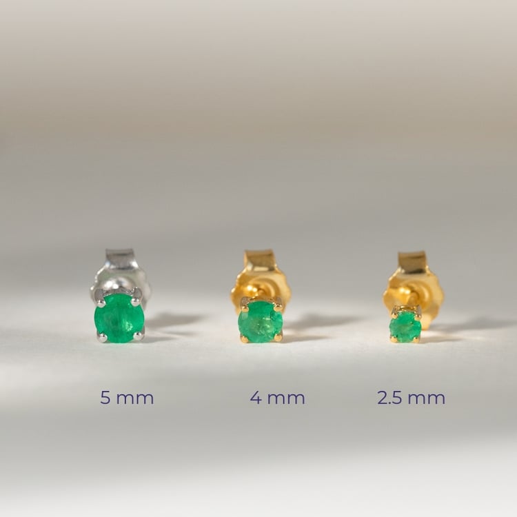 Ohrstecker mit Smaragden mit Auswahl der Größe Franci 120470