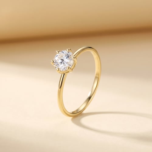 Verlobungsring mit Buchstabenund Lab Grown Diamanten Birdie