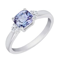 Goldener Ring mit Tansanit und Diamanten Essa