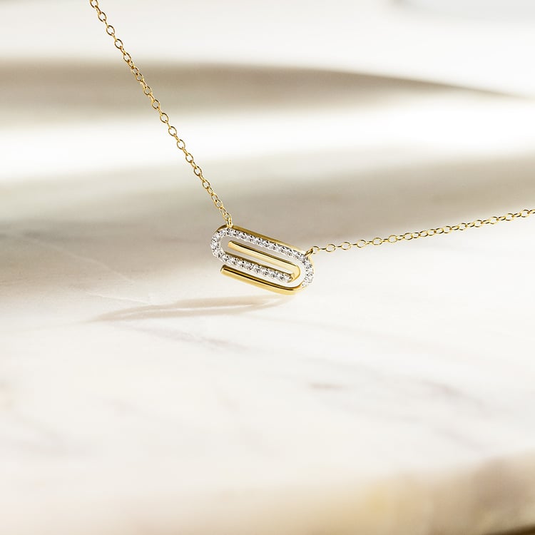 Halskette aus Gold mit Lab Grown Diamanten Aly 163504