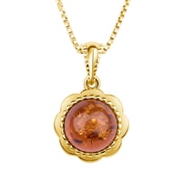 Bernsteinanhänger aus Silber Jana