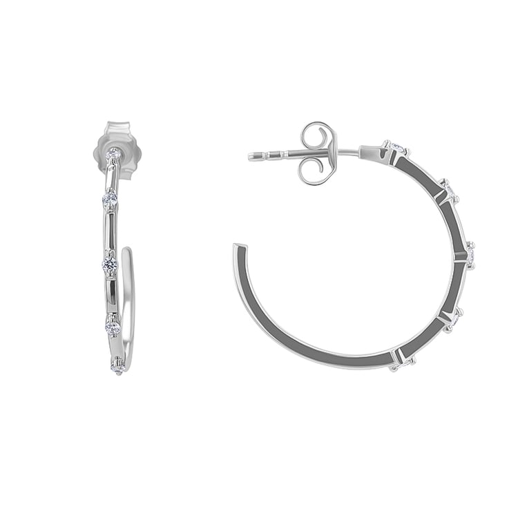 Runde Ohrringe mit Lab Grown Diamanten Garcia