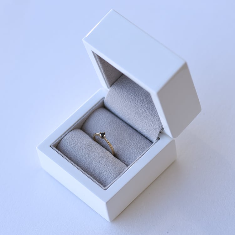 Verlobungsring mit schwarzem Diamanten Sevati 61340