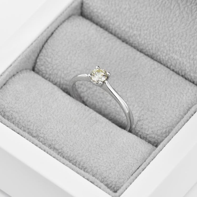 Platin Diamantring in Eppi-Geschenkbox 24262