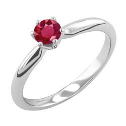 Verlobungsring in Gold mit Rubin Mala