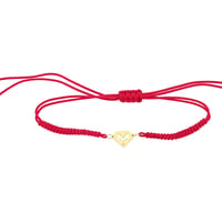 Goldenes Armband mit einem Anhänger M und Diamant Lara