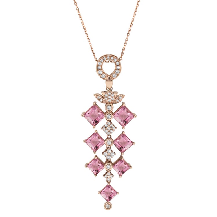 Halskette mit Turmalinen