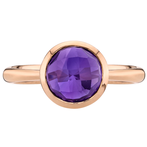 Ring aus Roségold mit Amethyst Pitie 26036