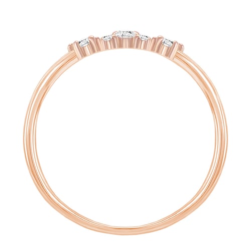 Goldener Verlobungsring mit Diamanten Blanka