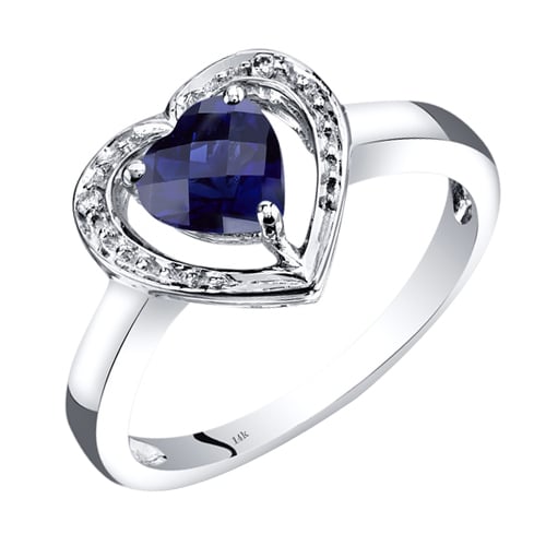 Ring mit Saphir und Diamanten