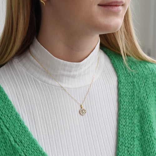 Funkelnder Anhänger mit Lab Grown Diamanten Collyn