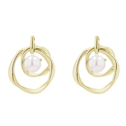 Silberne Perlenohrringe Thalia