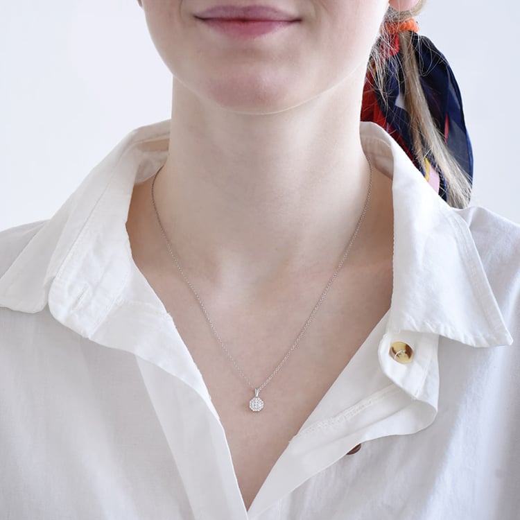 Elegantes goldenes Schmuckset mit Lab Grown Diamanten Ameena 96219