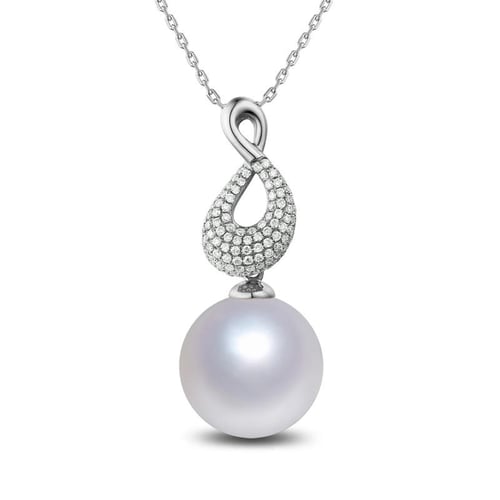 Anhänger mit Südseeperle und Diamanten Uzy
