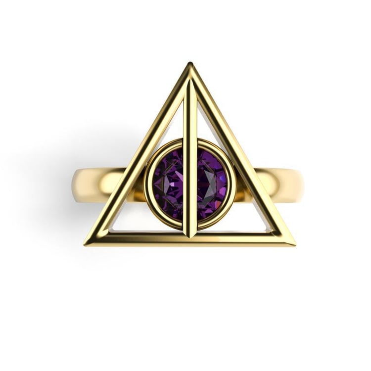 Ring in Gelbgold mit Amethyst 15918