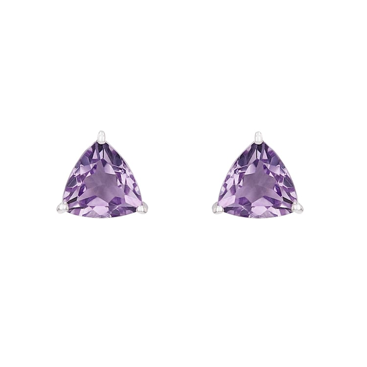 Silberne Ohrringe mit Amethysten Nellie
