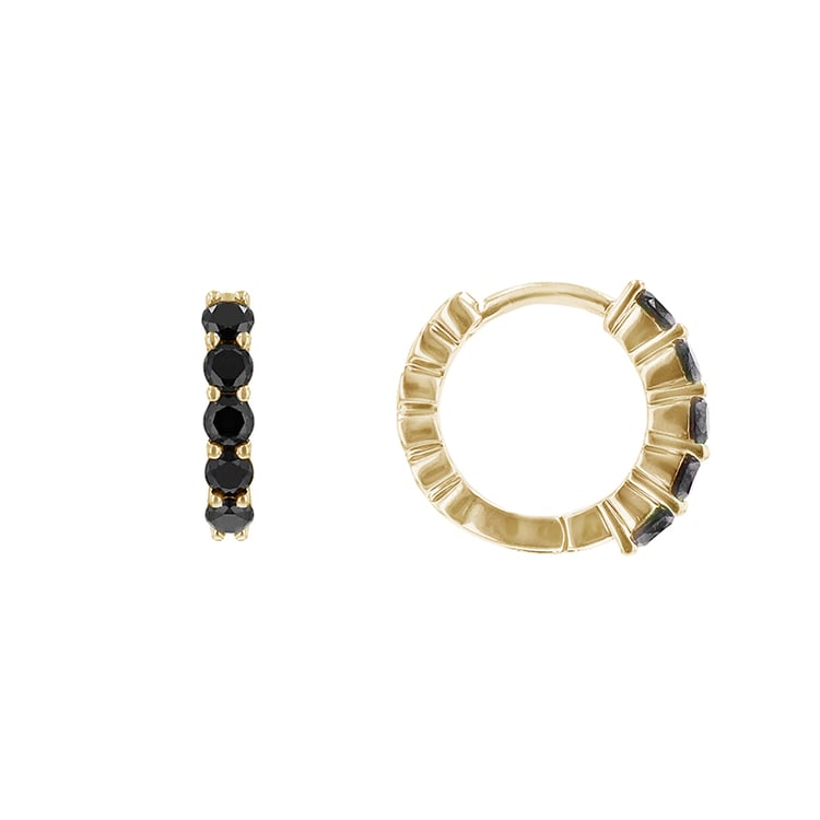 Ohrringe mit schwarzen Diamanten Patton