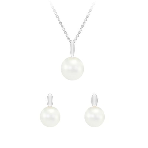 Zarte Schmuckset mit Perlen Viliares