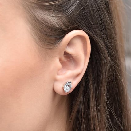 Ohrringe in Silber mit Aquamarin Vedast