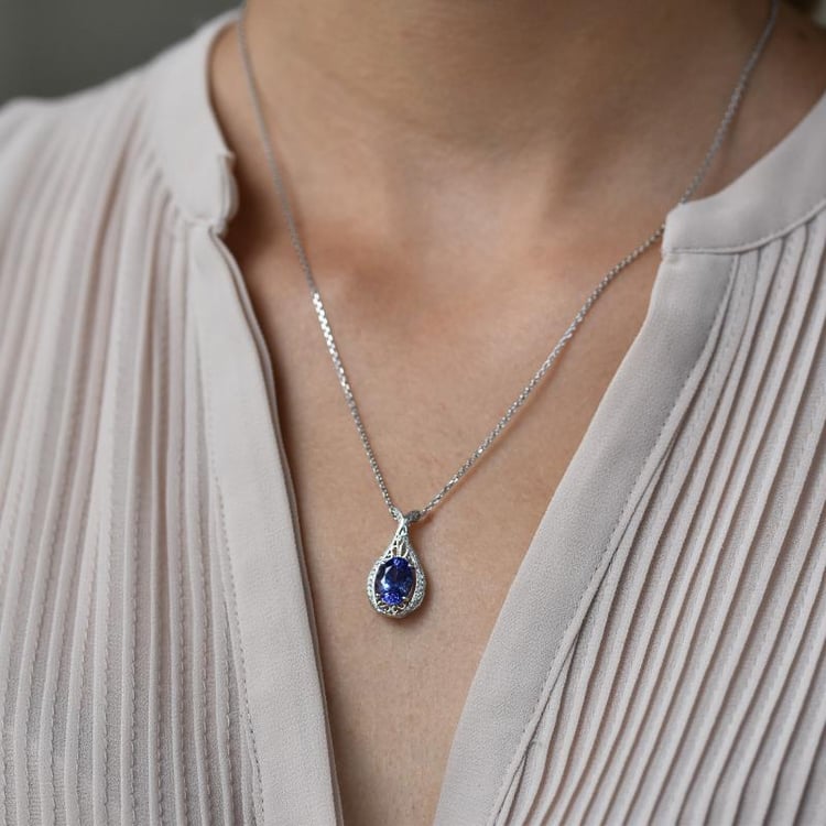 Anhänger mit Tansanit und Diamanten Fredie 9880