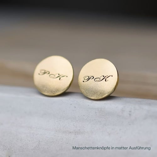 Goldene Manschettenknöpfe mit Initialen Surya