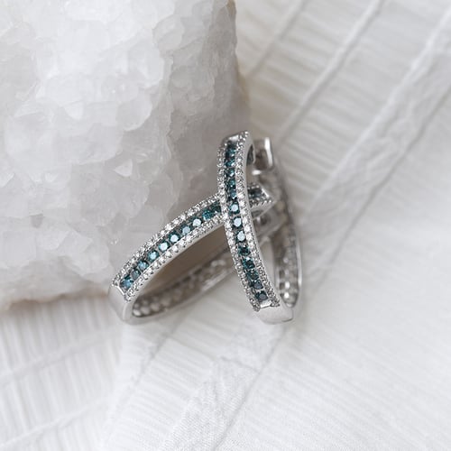 Creolen mit Diamanten Brittany