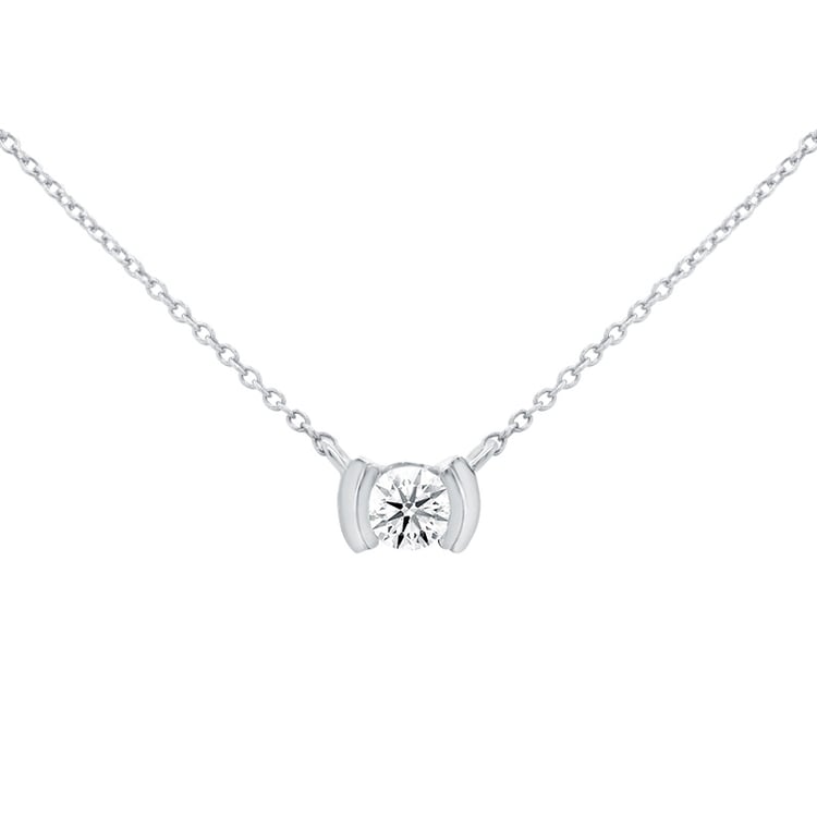 Minimalistischer goldener Anhänger mit einem Lab Grown Diamanten Gosta 161620