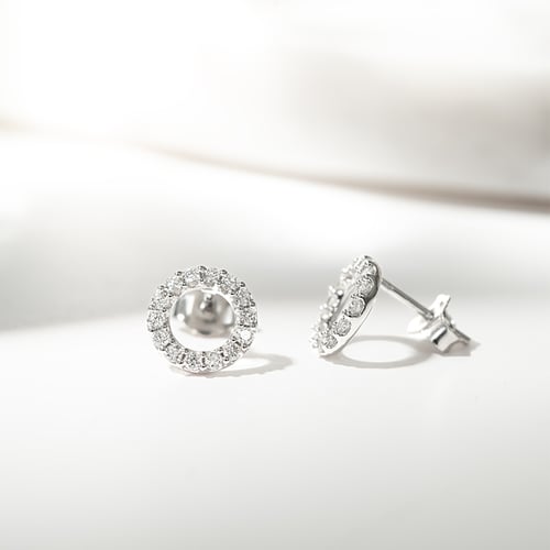 Karma-Ohrringe mit Diamanten Leonas