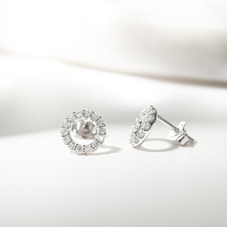 Karma-Ohrringe mit Diamanten Leonas 129694