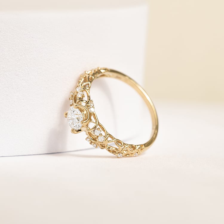 Vintage Verlobungsring mit 0.39ct IGI-zertifiziertem Lab Grown Diamant Chantal 142961