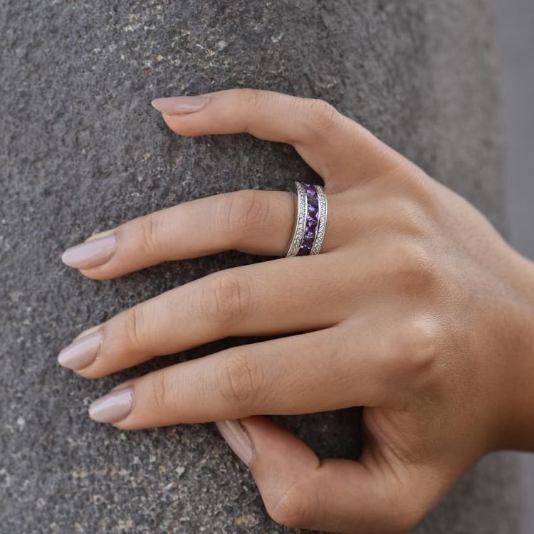 Ring mit Amethyst 34771