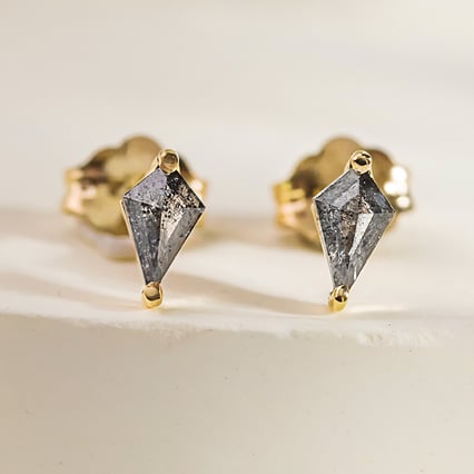 Ohrstecker mit Salt and Pepper Diamanten Ansa